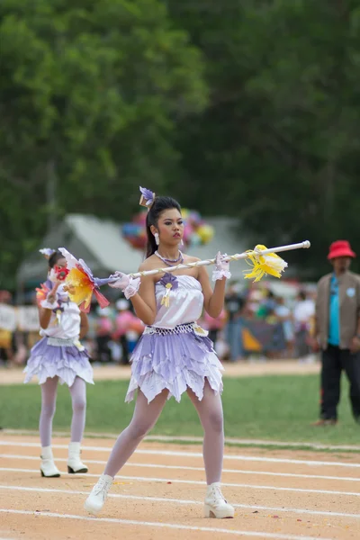 Parada dzień sportu w Tajlandii — Zdjęcie stockowe