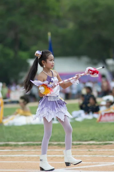 Sport dag parade in Thailand — Stockfoto