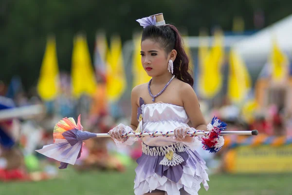 Desfile del día del deporte en Tailandia — Foto de Stock