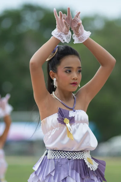 Sport dag parade in Thailand — Stockfoto