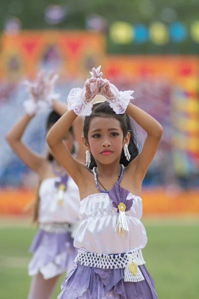 Sport dag parade in Thailand — Stockfoto