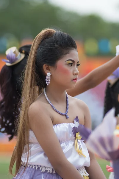 Sport dag parade in Thailand — Stockfoto