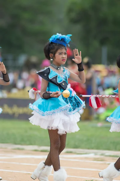 Sport dag parade in Thailand — Stockfoto