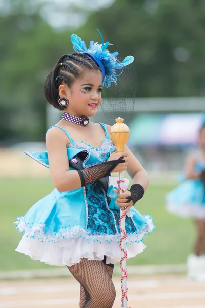 Desfile do dia do esporte na Tailândia — Fotografia de Stock