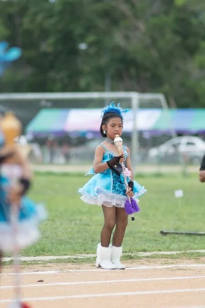 Desfile do dia do esporte na Tailândia — Fotografia de Stock