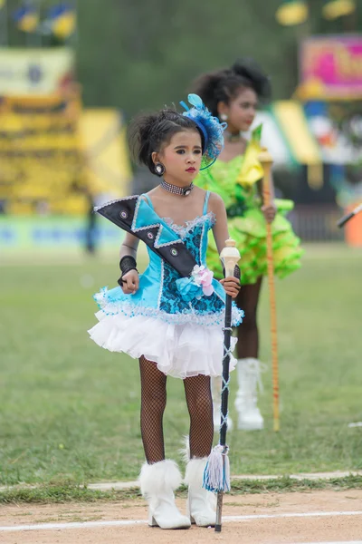 Desfile do dia do esporte na Tailândia — Fotografia de Stock