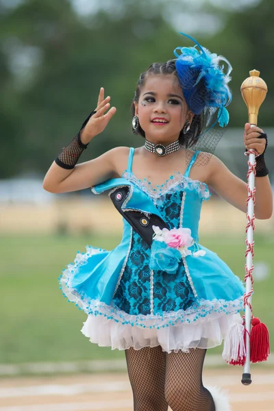 Desfile do dia do esporte na Tailândia — Fotografia de Stock