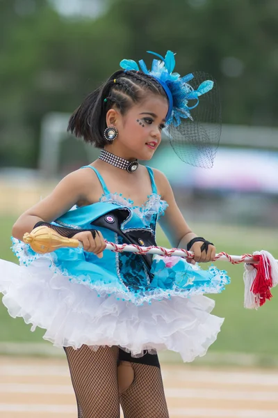 Sport dag parade in Thailand — Stockfoto