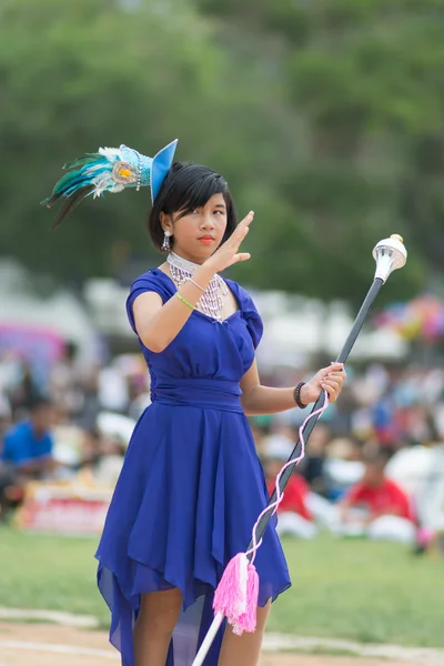 Desfile del día del deporte en Tailandia — Foto de Stock