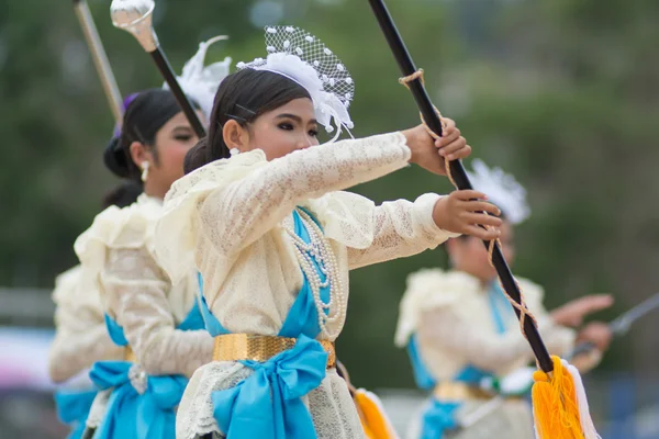 Urheilupäivän paraati Thaimaassa — kuvapankkivalokuva