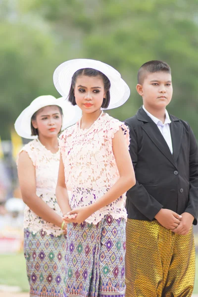 Desfile del día del deporte en Tailandia — Foto de Stock