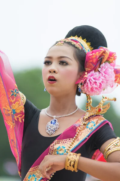 Desfile do dia do esporte na Tailândia — Fotografia de Stock