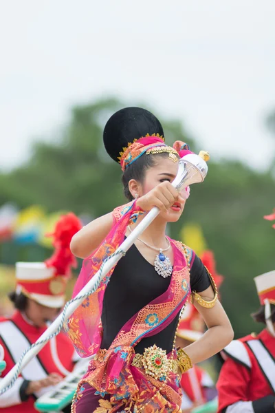 Giornata dello sport sfilata in Thailandia — Foto Stock