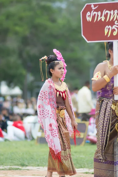 Giornata dello sport sfilata in Thailandia — Foto Stock