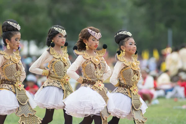 Sport dag parade in Thailand — Stockfoto