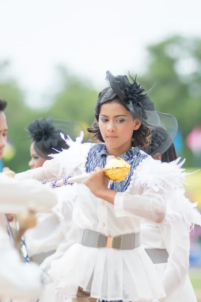 Sport dag parade in Thailand — Stockfoto