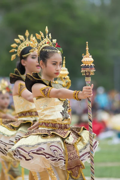 Parade zum Tag des Sports in Thailand — Stockfoto