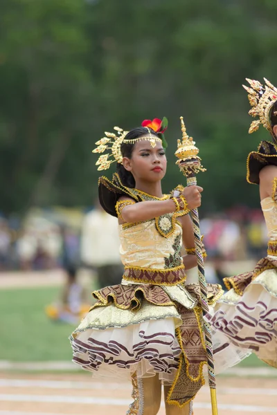 Giornata dello sport sfilata in Thailandia — Foto Stock