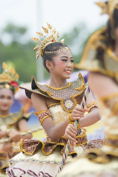 Parade zum Tag des Sports in Thailand — Stockfoto