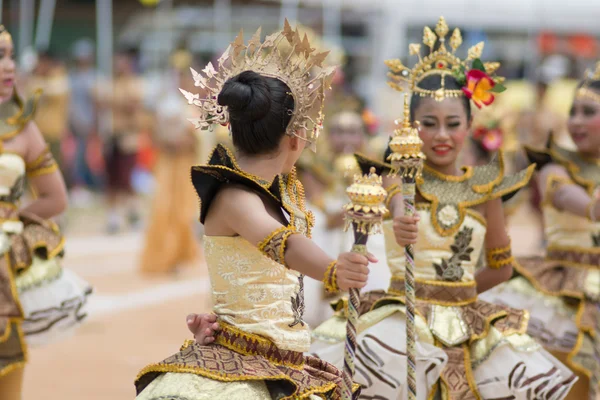 Sport dag parade in Thailand — Stockfoto