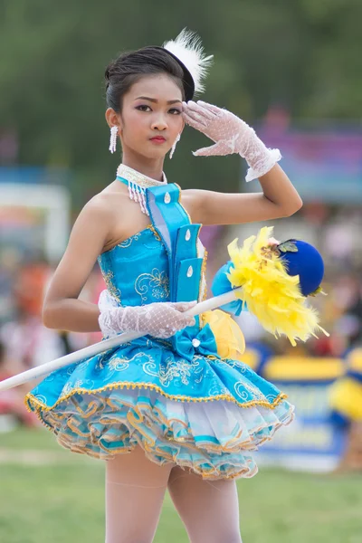 Sport dag parade in Thailand — Stockfoto