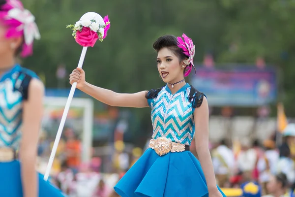 Desfile del día del deporte en Tailandia — Foto de Stock