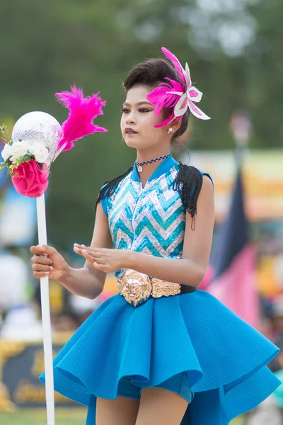 Sport dag parade in Thailand — Stockfoto