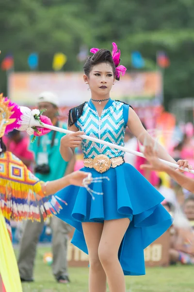 Parade zum Tag des Sports in Thailand — Stockfoto