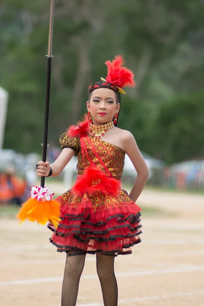 Desfile del día del deporte en Tailandia — Foto de Stock