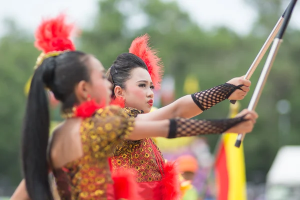 Parade zum Tag des Sports in Thailand — Stockfoto