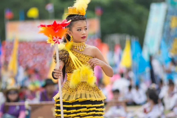 Parade zum Tag des Sports in Thailand — Stockfoto