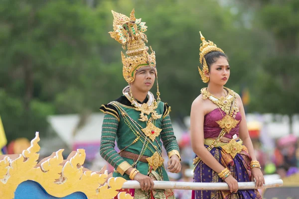 Sport dag parade in Thailand — Stockfoto