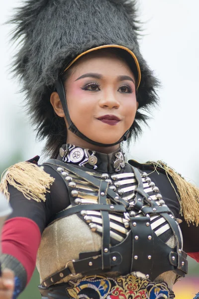 Desfile do dia do esporte na Tailândia — Fotografia de Stock