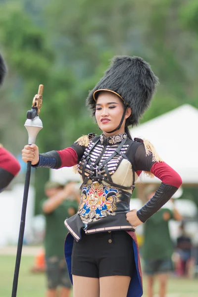 Sport dag parade in Thailand — Stockfoto