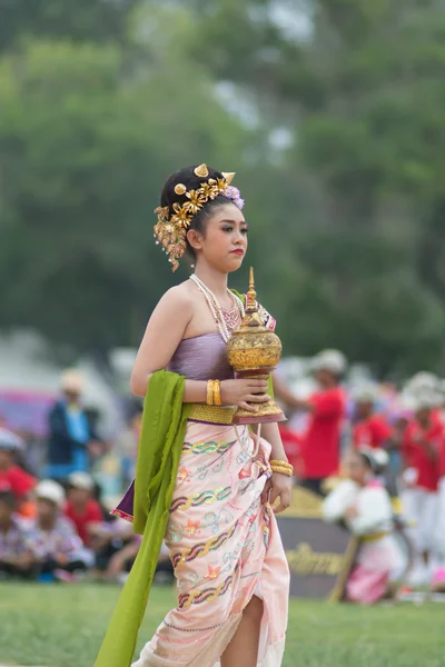 Sport dag parade in Thailand — Stockfoto