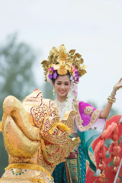 Sport dag parade in Thailand — Stockfoto