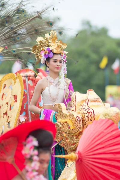 Desfile do dia do esporte na Tailândia — Fotografia de Stock