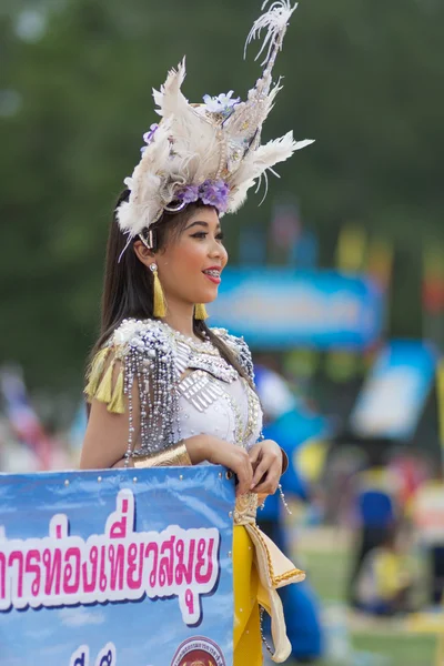 Giornata dello sport sfilata in Thailandia — Foto Stock