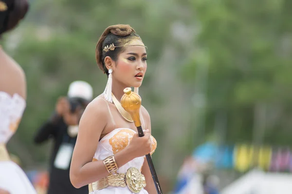 Parade zum Tag des Sports in Thailand — Stockfoto