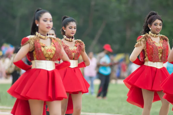 Sport dag parade in Thailand — Stockfoto