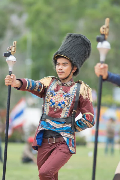 Спорт день параду в Таїланді Стокове Фото
