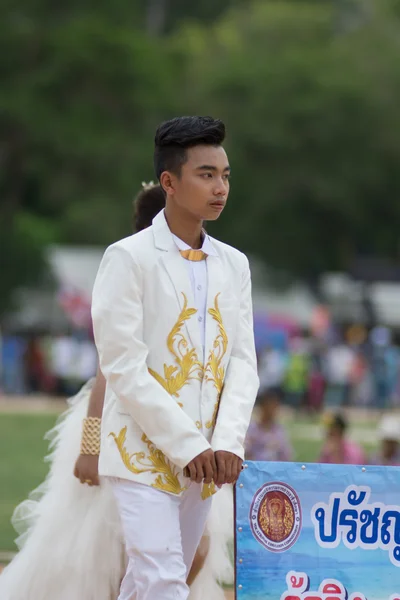 Desfile del día del deporte en Tailandia Fotos De Stock