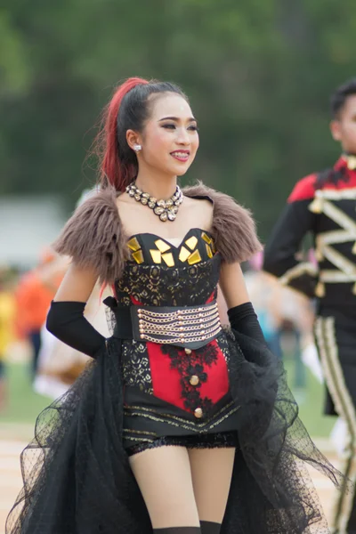 Sport dag parade in Thailand — Stockfoto