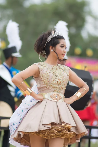 Desfile do dia do esporte na Tailândia — Fotografia de Stock