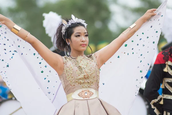 Parade zum Tag des Sports in Thailand — Stockfoto