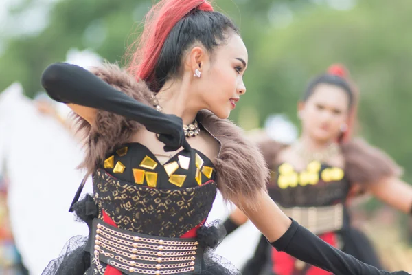 Sport dag parade in Thailand — Stockfoto