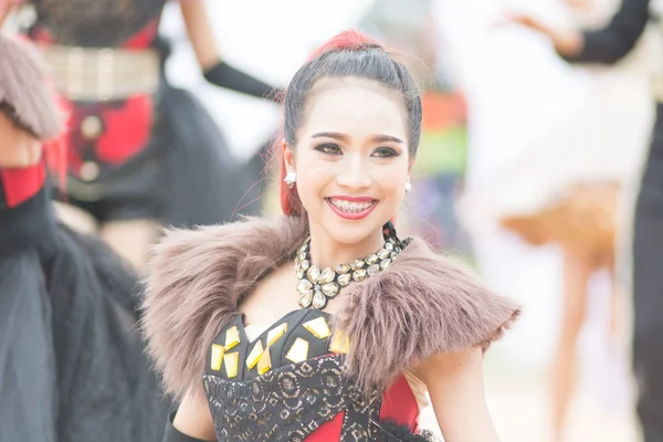 Parade zum Tag des Sports in Thailand — Stockfoto