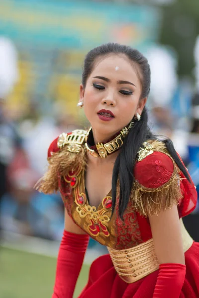 Desfile do dia do esporte na Tailândia — Fotografia de Stock