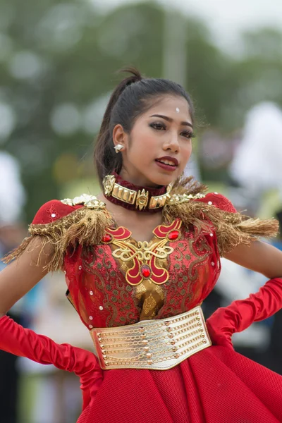 Parade zum Tag des Sports in Thailand — Stockfoto