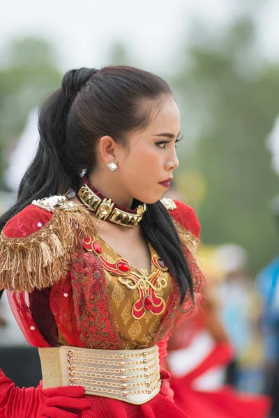 Parade zum Tag des Sports in Thailand — Stockfoto